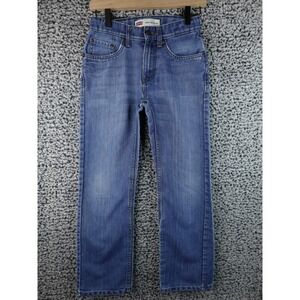 Vtg Levi's Boy's 505 Straight Leg Denim Jeans, Regular Husky Youth Pants 12 Slim